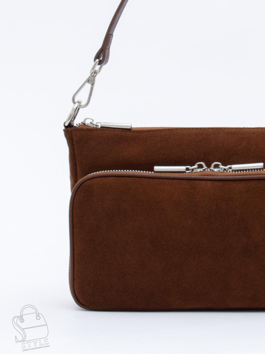 Сумка женская кожаная 8200PEF cocoa Polina&Eiterou в Новосибирске