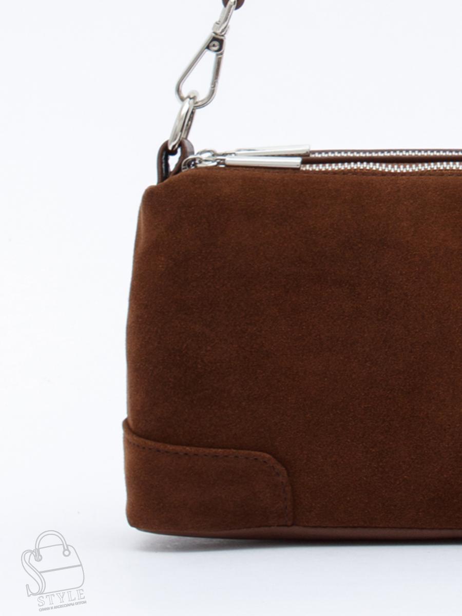 Сумка женская кожаная 5555PEF cocoa Polina&Eiterou