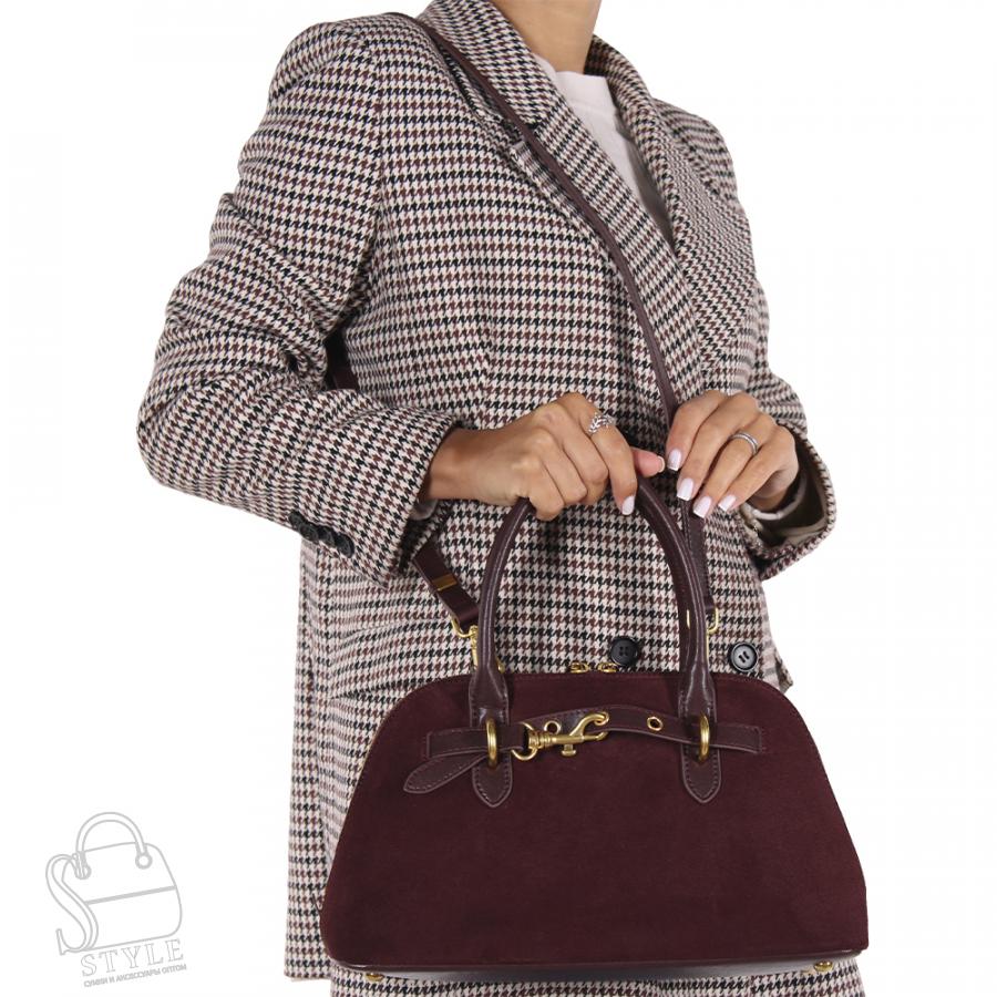 Сумка женская кожаная 6126QAA red Polina&Eiterou в Новосибирске