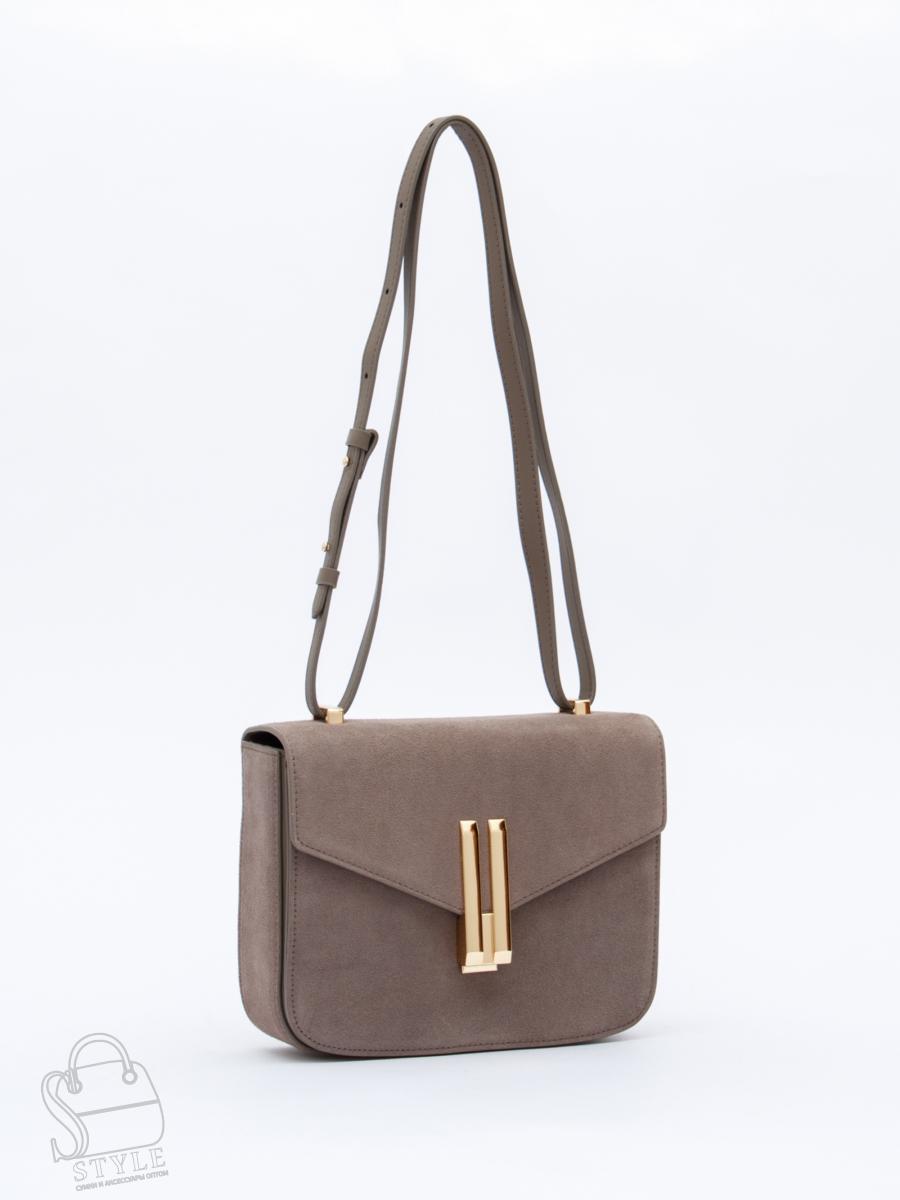 Сумка женская кожаная 1045MF apricot Polina&Eiterou в Новосибирске