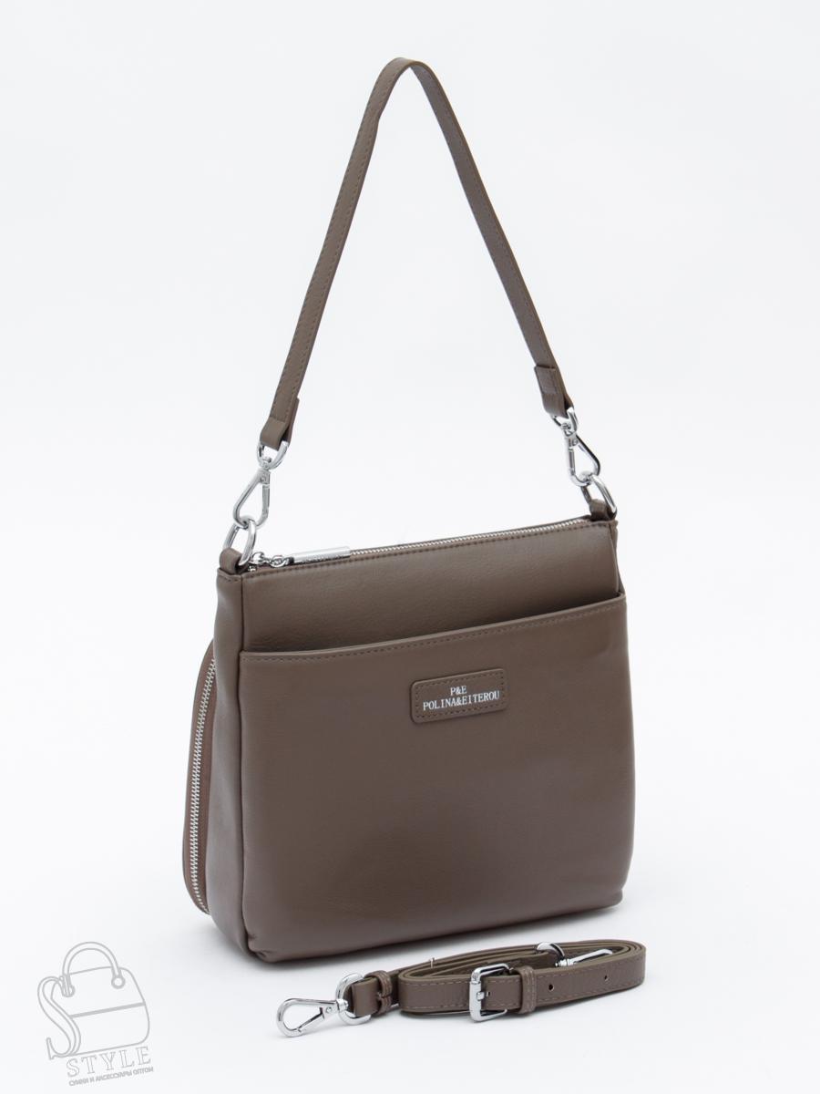 Сумка женская кожаная 2378Y d.apricot Polina&Eiterou