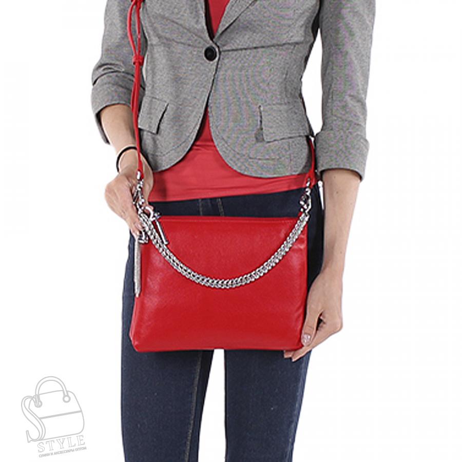 Сумка женская кожаная 8394YP red Polina&Eiterou в Новосибирске