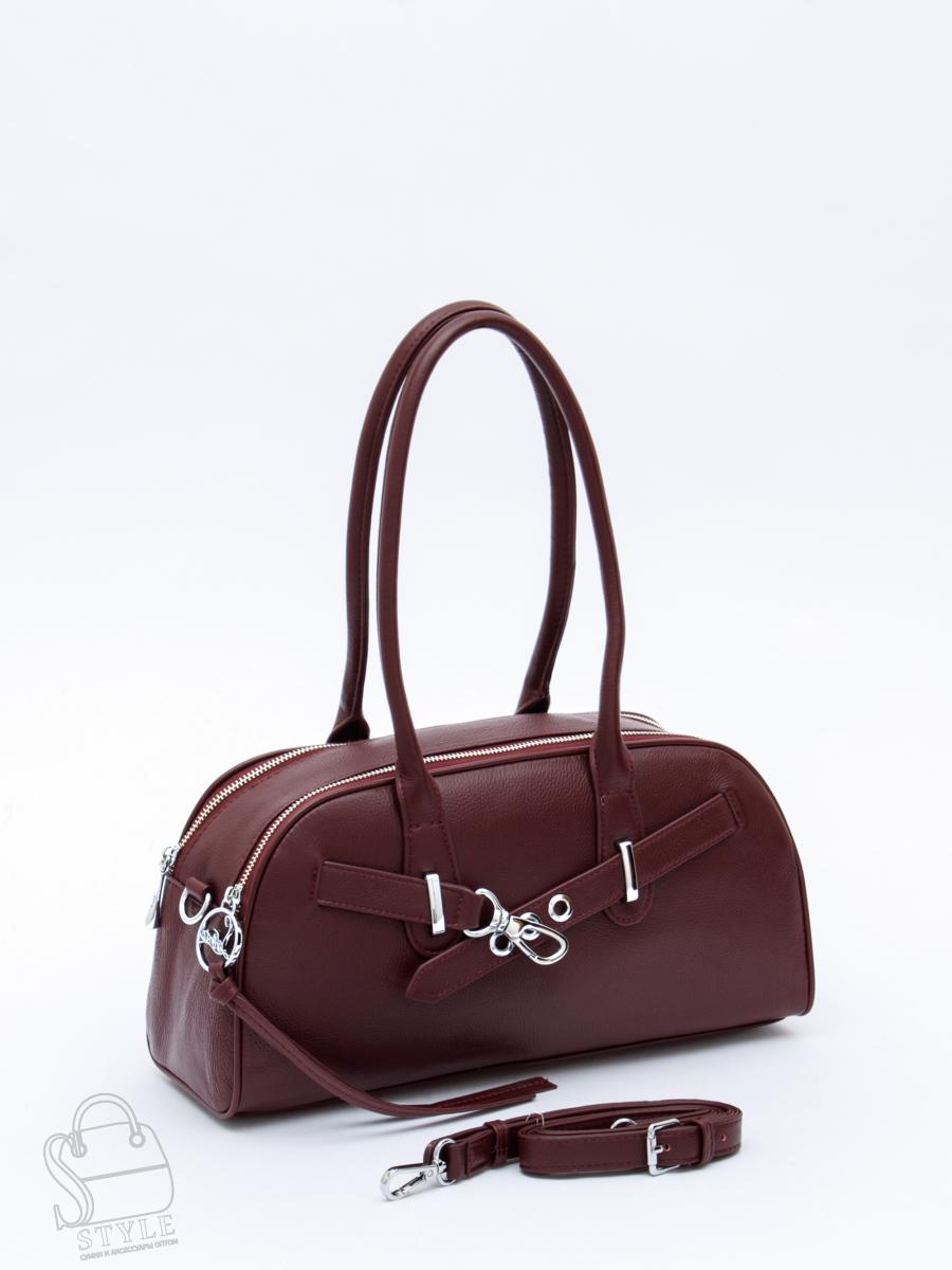 Сумка женская кожаная 9198SP wine red Velina Fabbaino-Safenta в Новосибирске