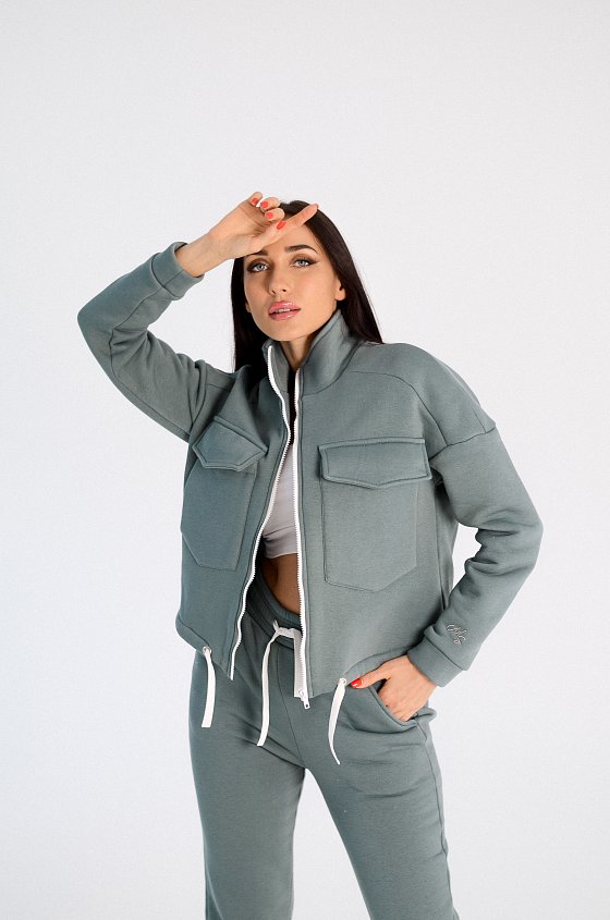 Толстовка на молнии (укор.) 322244Wbм