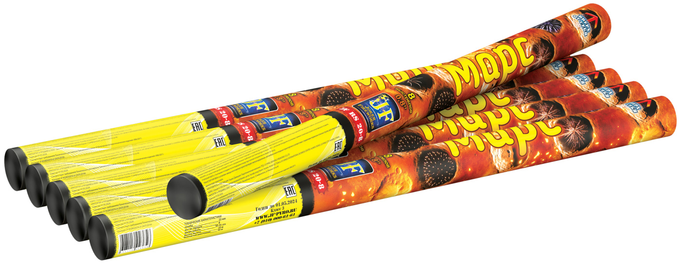 Римская свеча Марс/Венера 8 залпов 0.8 калибр JF RS20-8/01 Joker