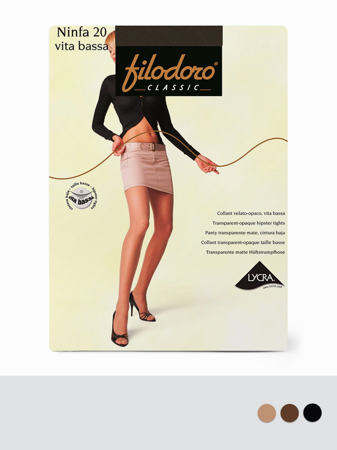 ст. цена320руб.! Filodoro Колготки NINFA 20 Vita Bassa