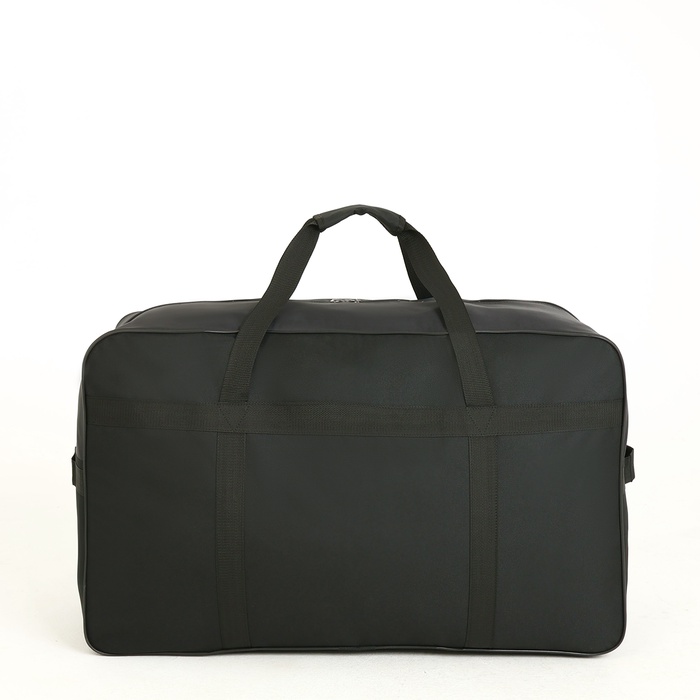 Сумка дорожная на молнии, наружный карман, чёрная