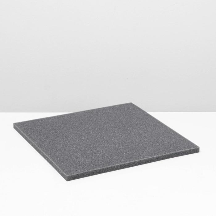 Губка прямоугольная, лист 50×50×2 см, серый