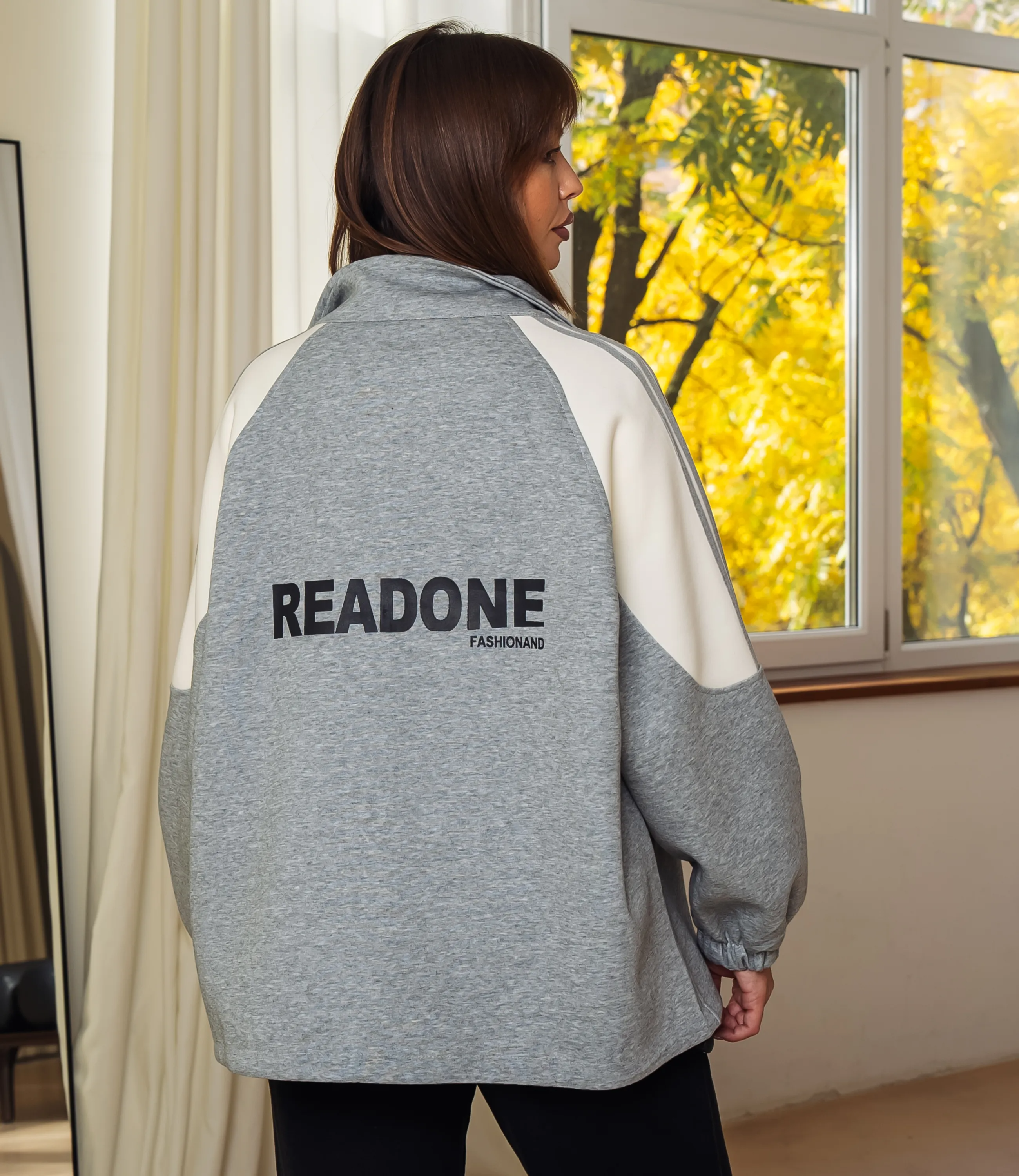 Толстовка #КТ5996 (1), серый меланж