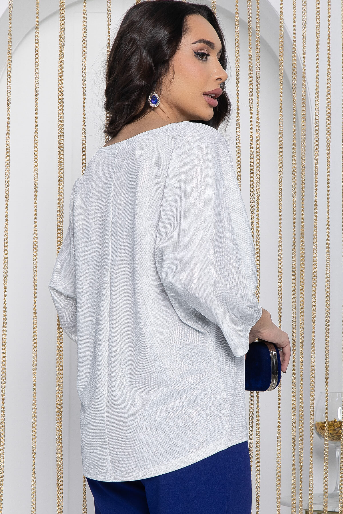 Блуза Праздник души (белая) Б12133