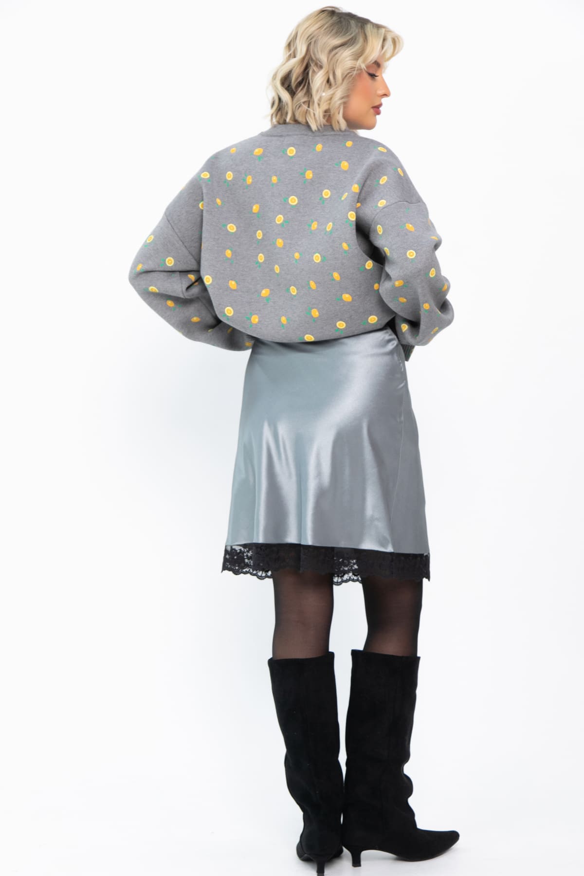 Юбка Игривое настроение (серебро) Ю14799-7М