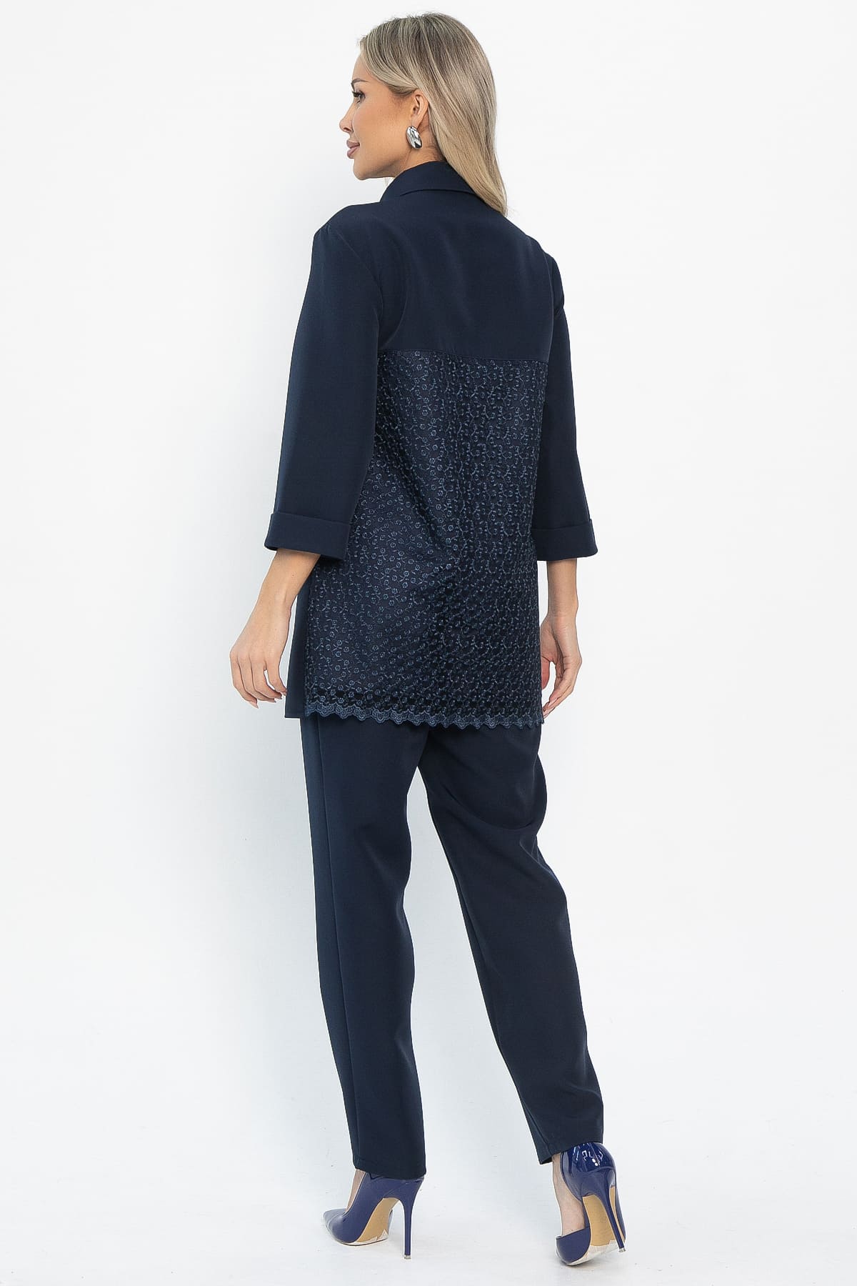 Костюм с брюками Ксанти НЬЮ (синий) К14502-3М