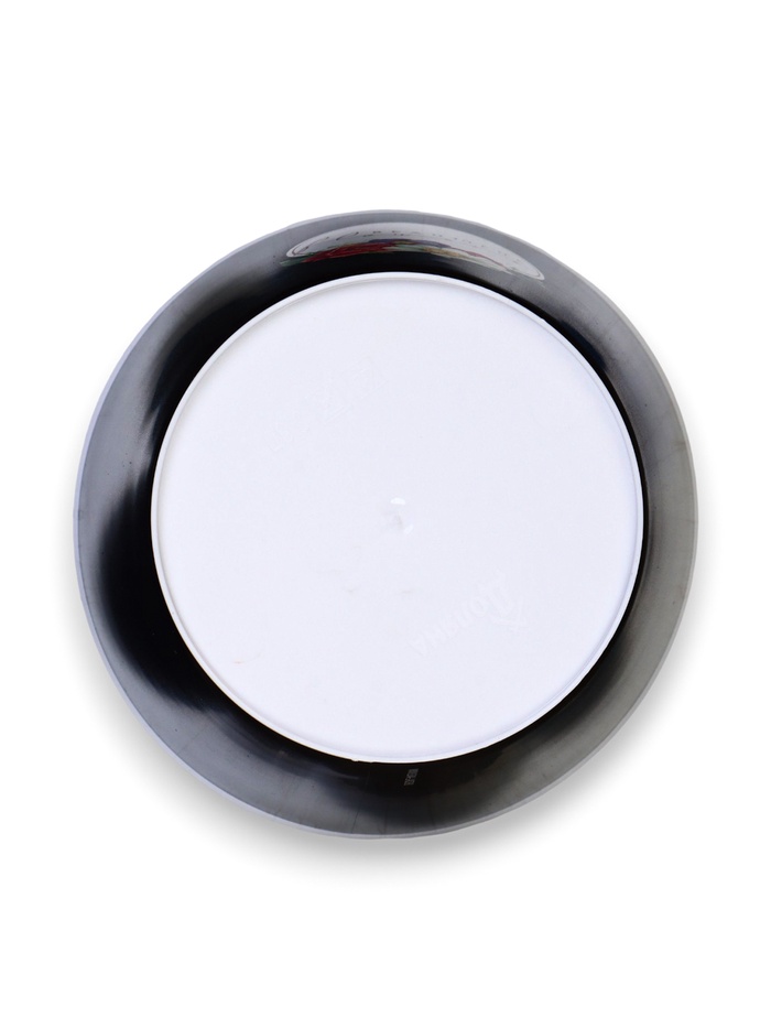 Кашпо для цветов «Цветы», 800 мл, d=12 см, h=11 см, пластиковое, чёрное