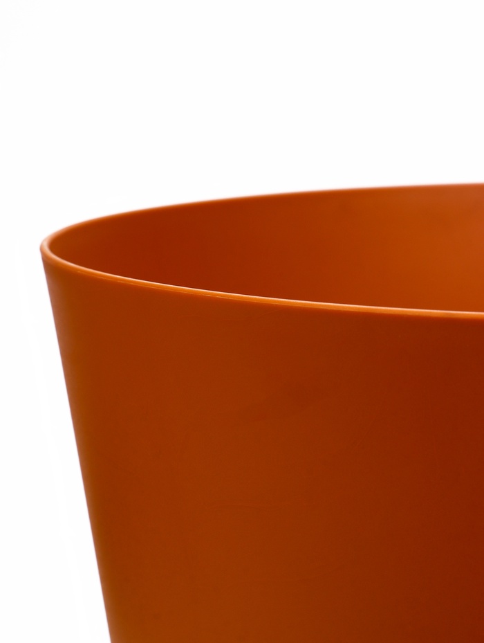 Горшок для цветов «Гранд», 15 л, d=29.5 см, h=31 см, пластиковый, с прикорневым поливом, коричневый