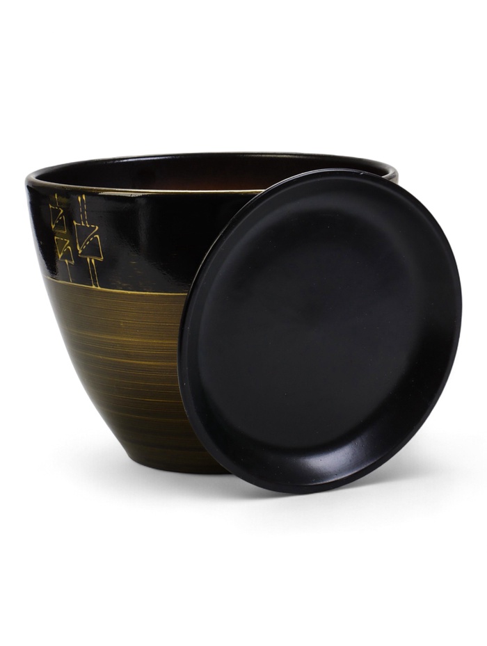 Горшок для цветов «Мираж », 8 л, d=30 см, h=23 см, с поддоном, керамика, коричневый