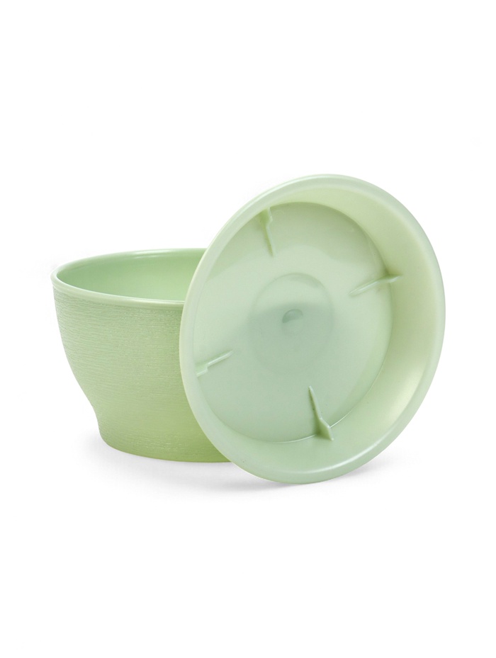 Горшок для цветов «Фиалочка», 500 мл, d=12.5 см, h=7 см, пластиковый, зелёный