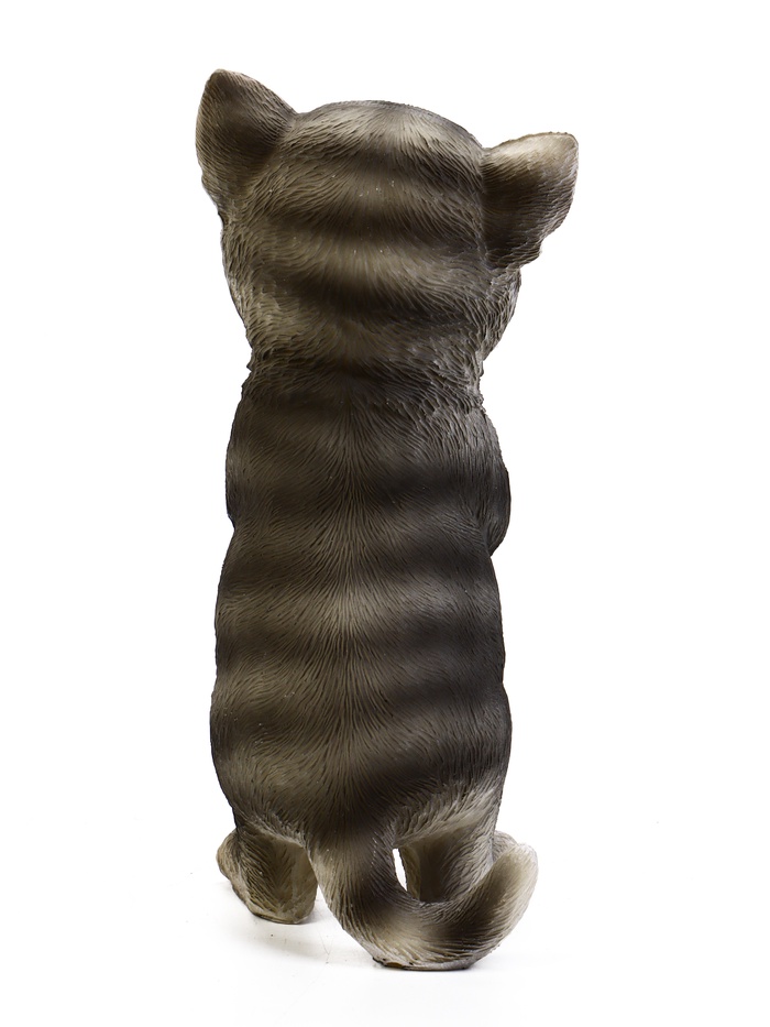 Садовая фигура из полистоуна «Котёнок с мороженым», 19×11×7 см