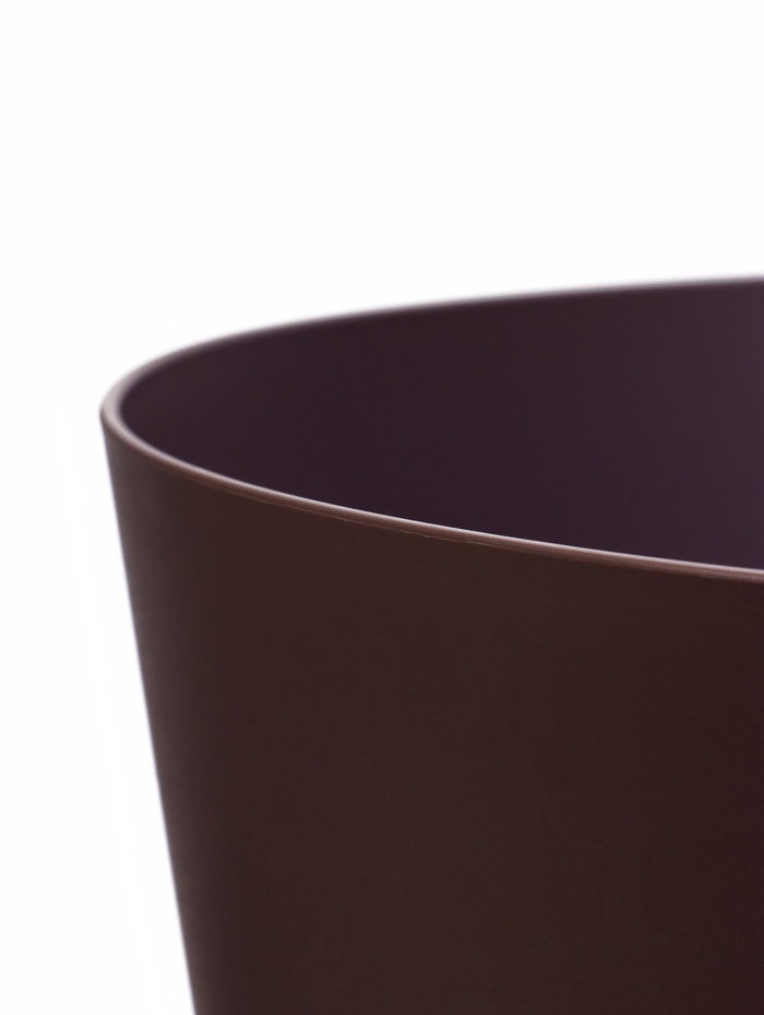 Горшок для цветов «Гранд», 15 л, d=29.5 см, h=31 см, пластиковый, с прикорневым поливом, фиолетовый