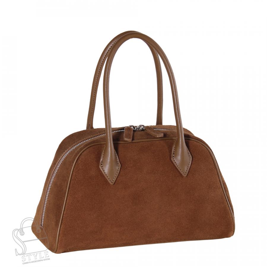 Сумка женская кожаная 88018AA brown Polina&Eiterou/30(дефект)