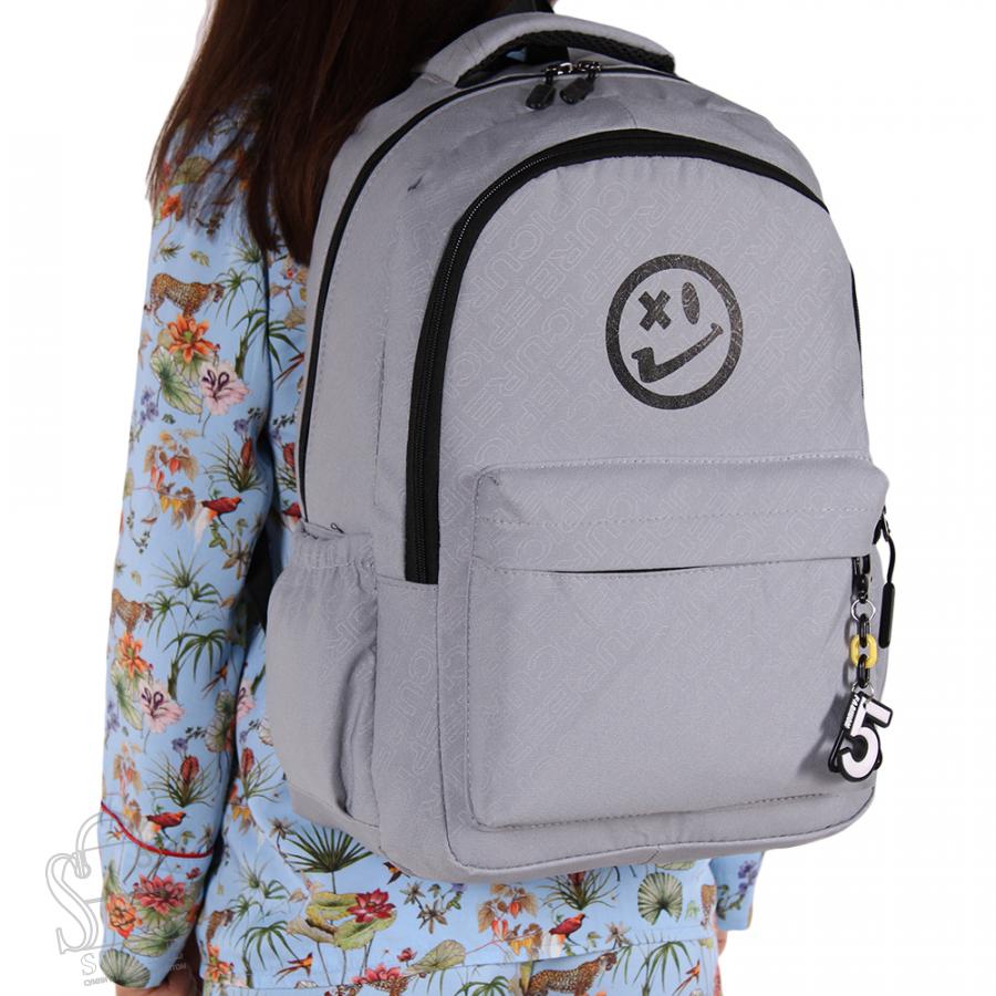 Рюкзак женский текстильный 1818PW l.gray Sikale/30 в Новосибирске