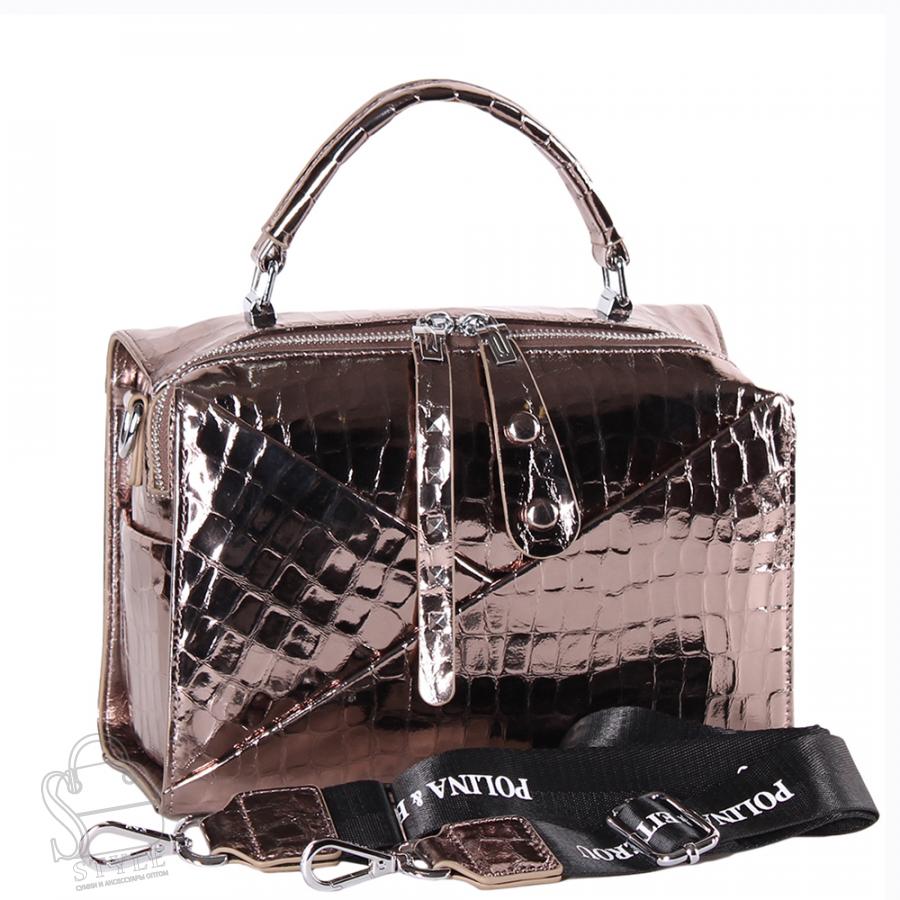 Сумка женская кожаная 9396-2Y bronze Polina&Eiterou/30