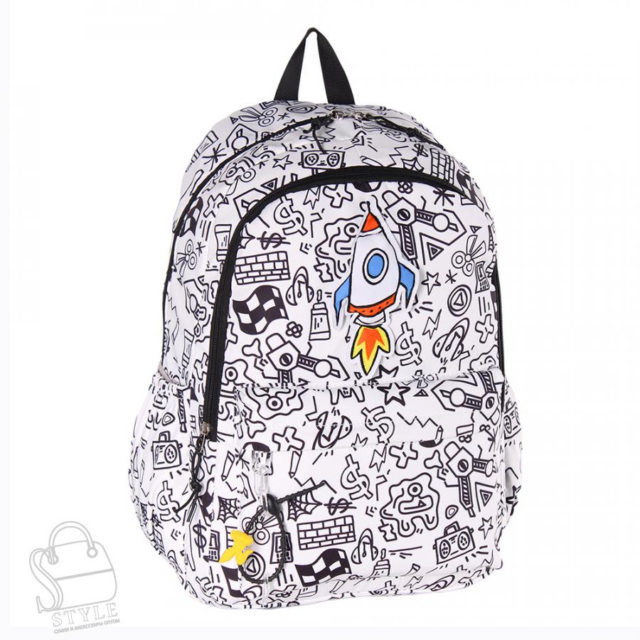 Рюкзак текстильный 5685PW black Sikaile/30