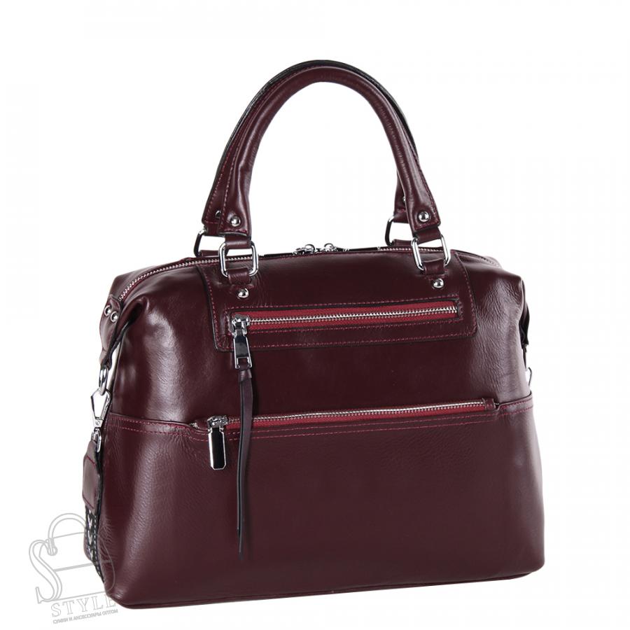 Сумка женская кожаная 7798G wine purple S-Style/40