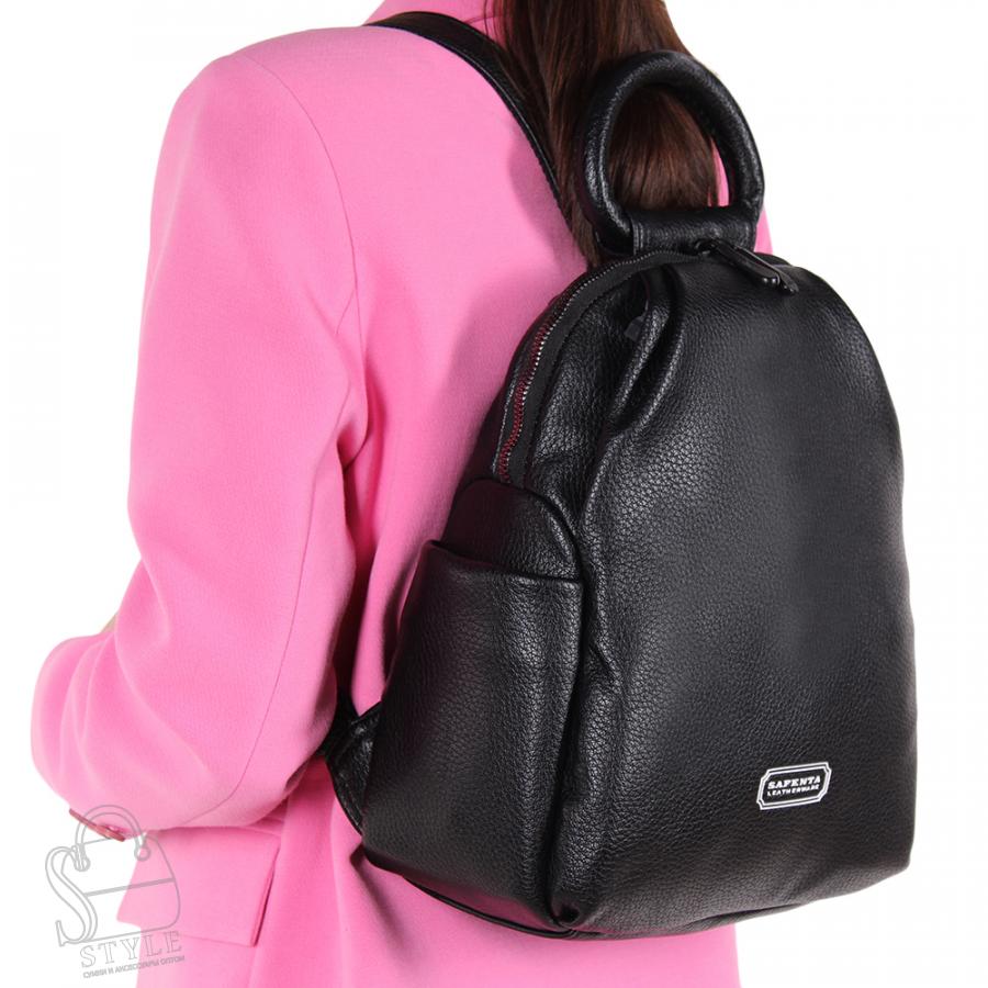 Рюкзак женский 670102 black Velina Fabbiano-Safenta/30