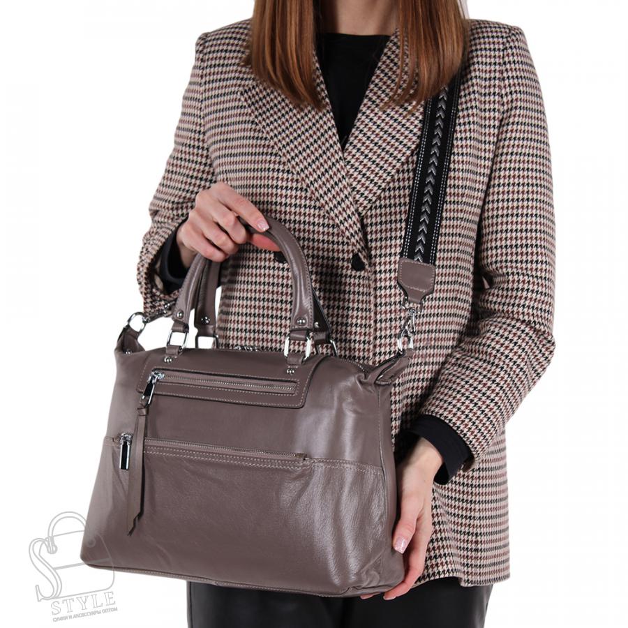 Сумка женская кожаная 7798G khaki S-Style/40