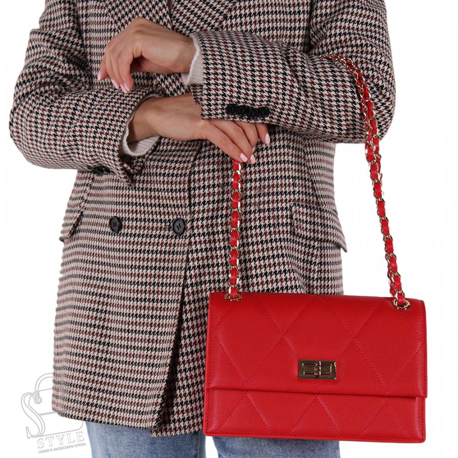 Сумка женская кожаная 87257-1VG red Vitelli Grassi/30