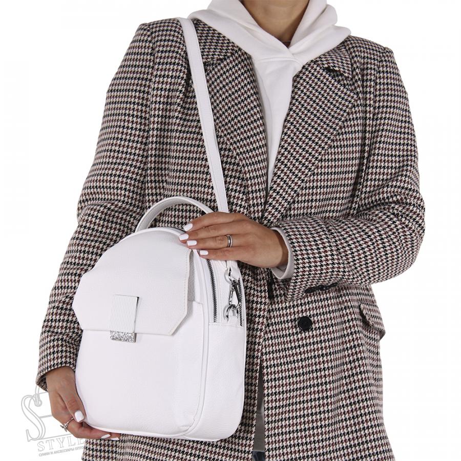Рюкзак женский 69162 white Velina Fabbiano-Safenta/30 в Новосибирске