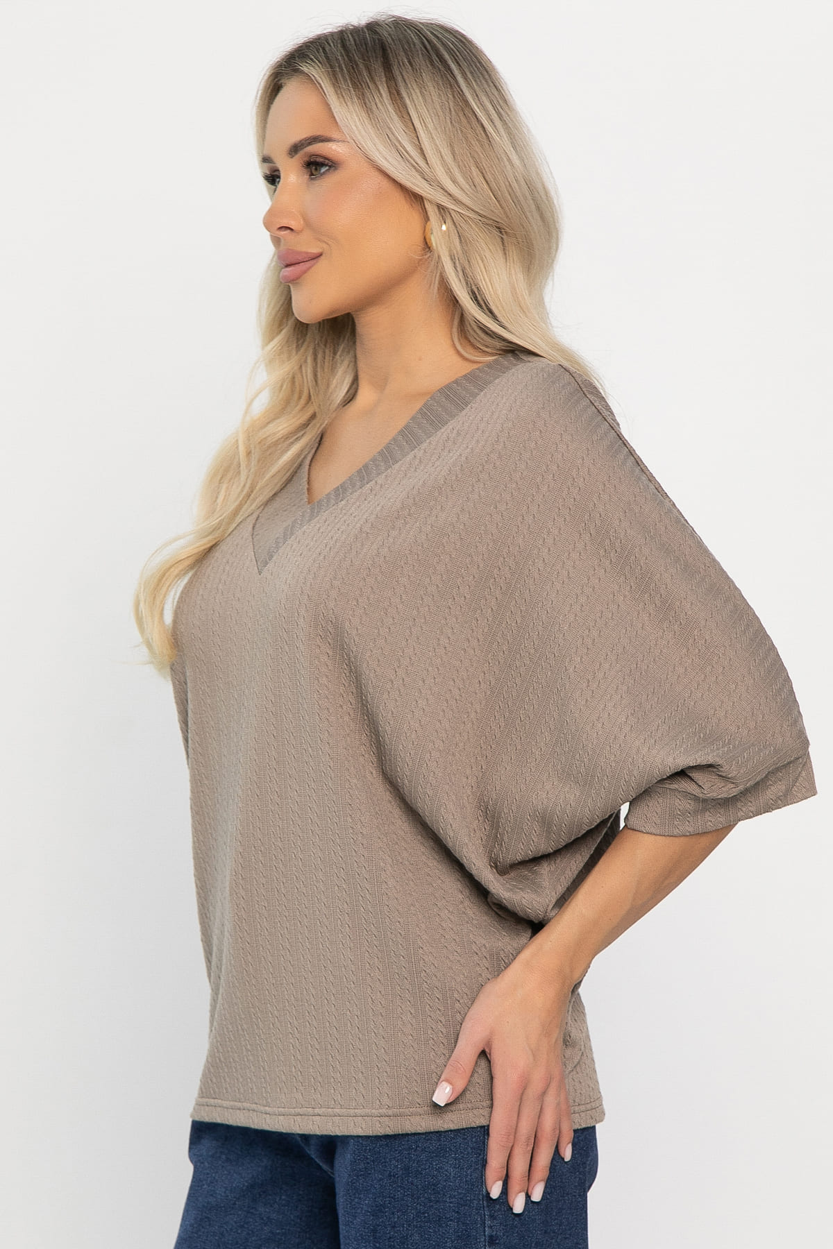 Джемпер трикотажный Джорджина (кофе с молоком) Б14245-12М