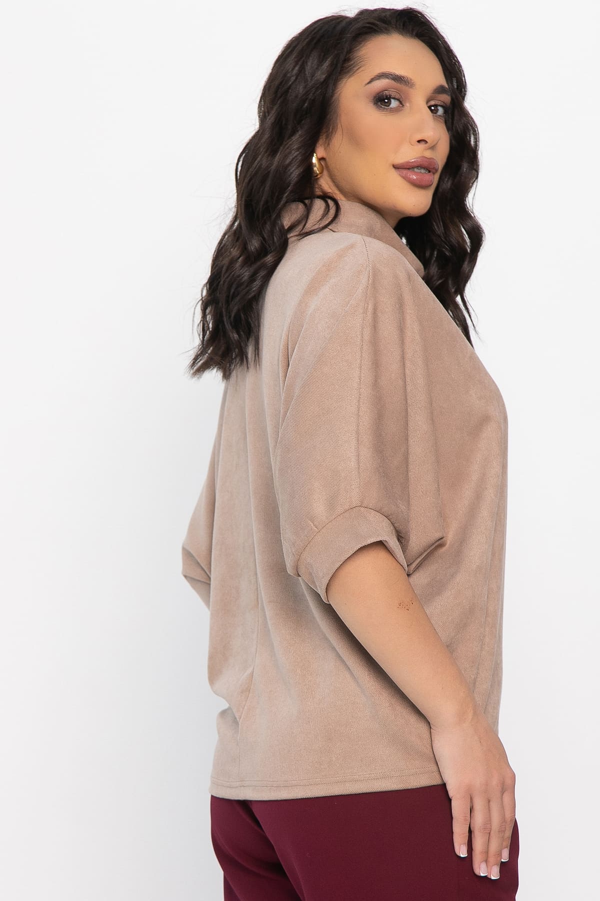 Блуза Барбара НЬЮ (капучино) Б14572-12М