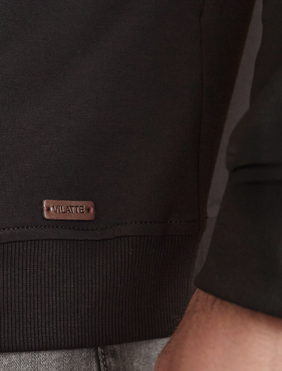 Джемпер из тонкого премиального футера с эластаном