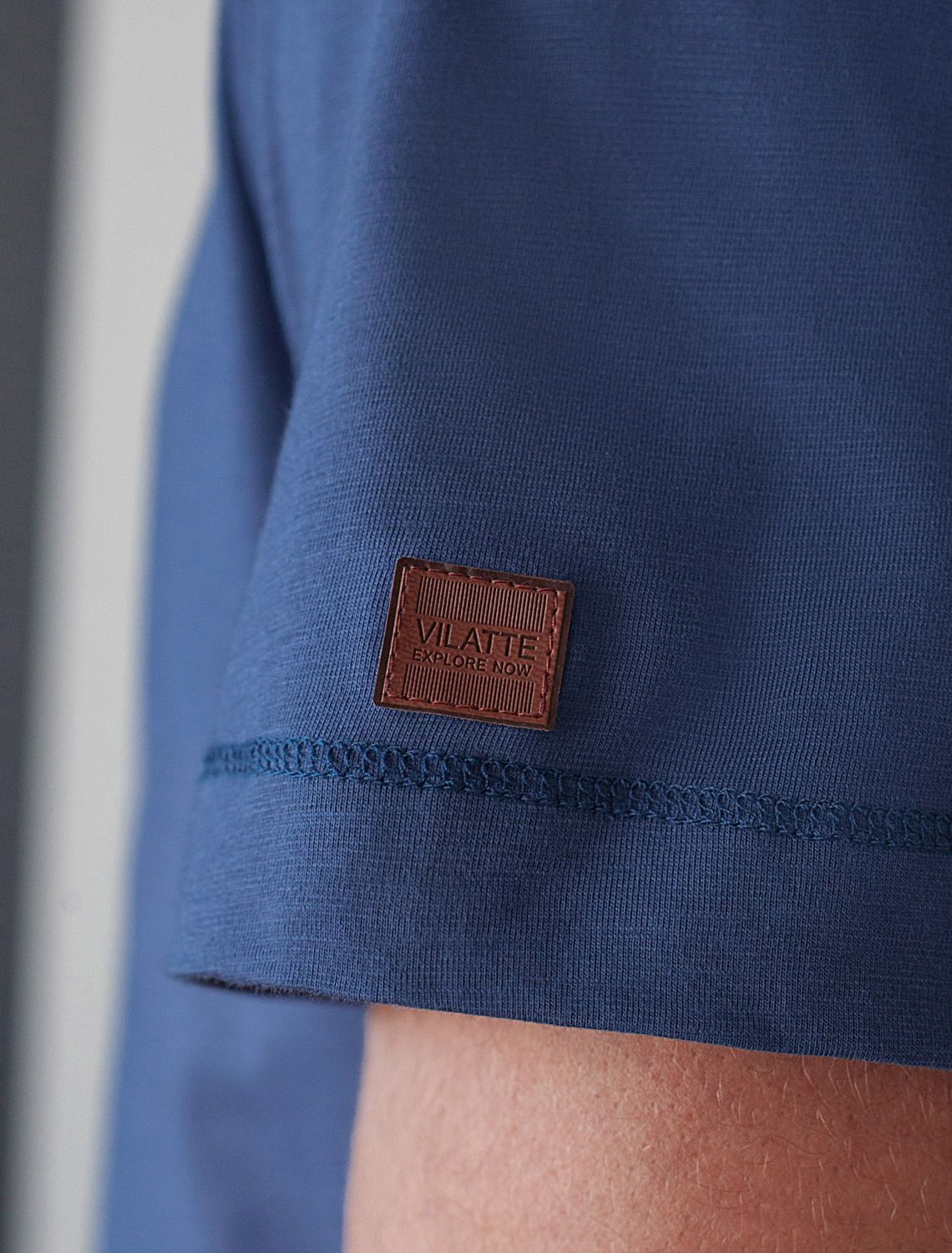 Футболка из фактурного полотна из 100% хлопка