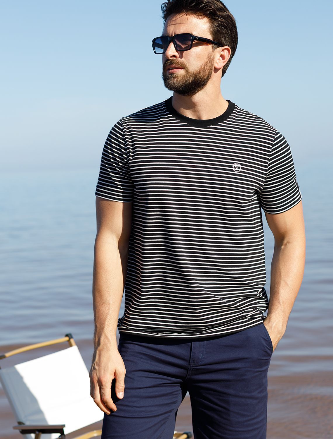 Футболка из премиального хлопка с эластаном