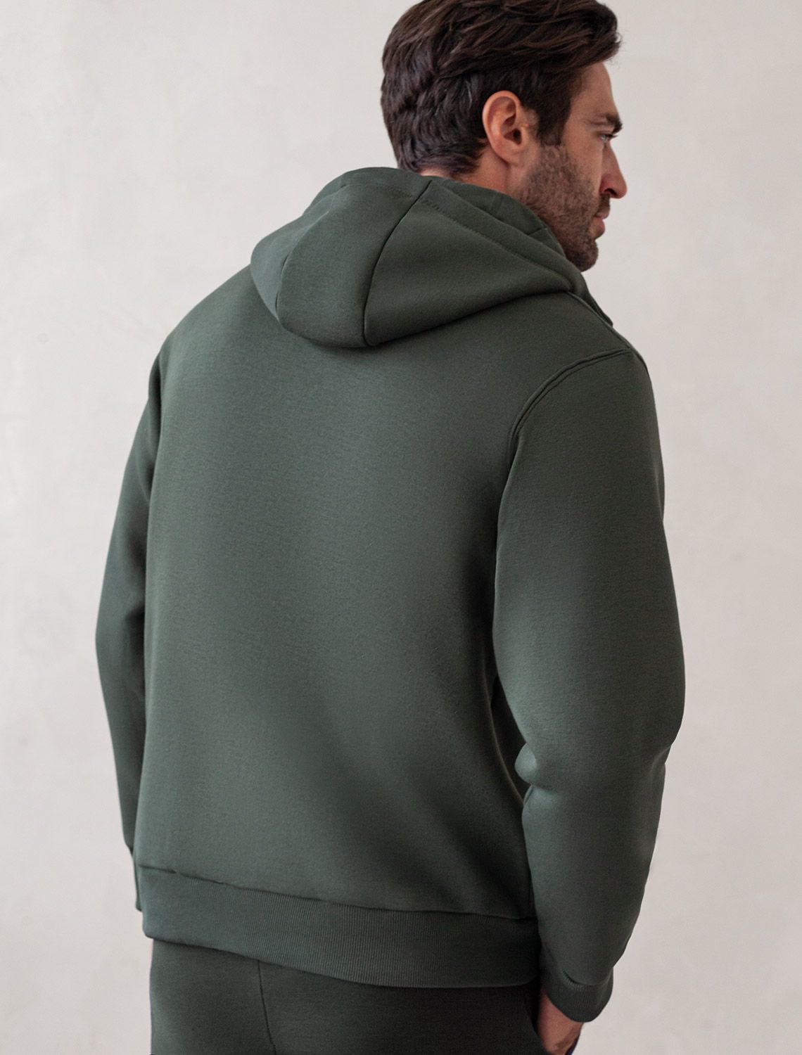 Худи на молнии из премиального футера трехнитки с начесом