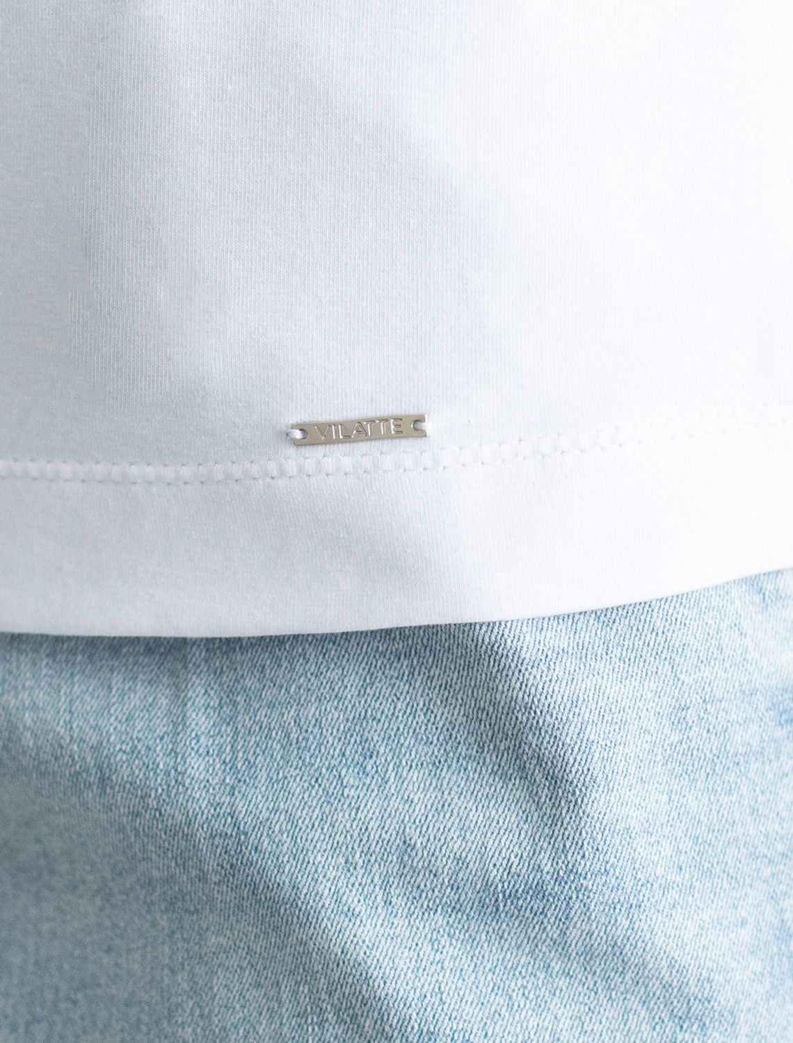 Топ из премиального хлопка с эластаном