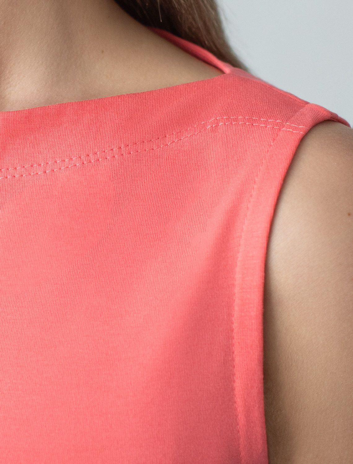 Топ из премиального хлопка с эластаном