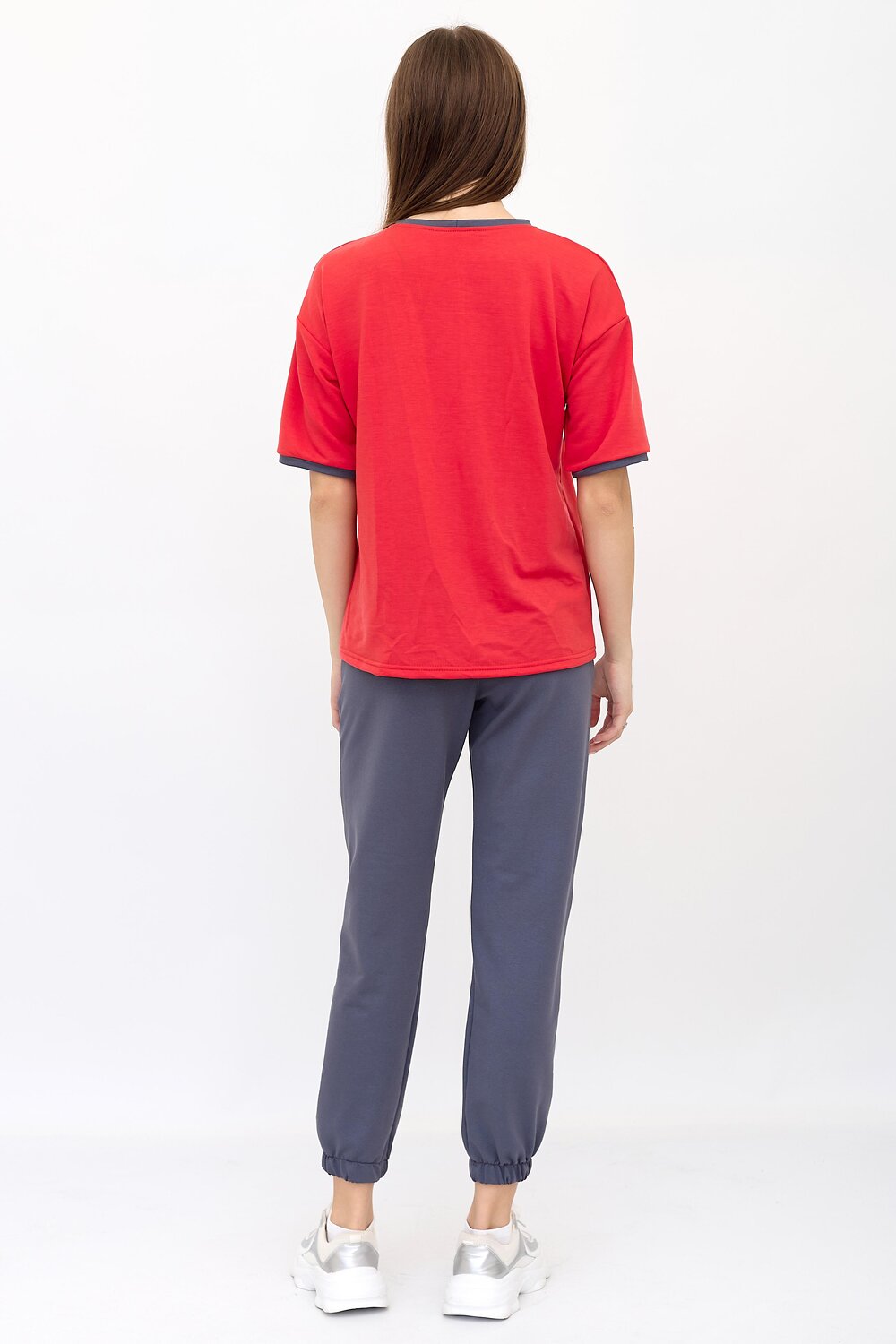 ст. цена1280руб.! Lika Dress Костюм 8841Красный/серый