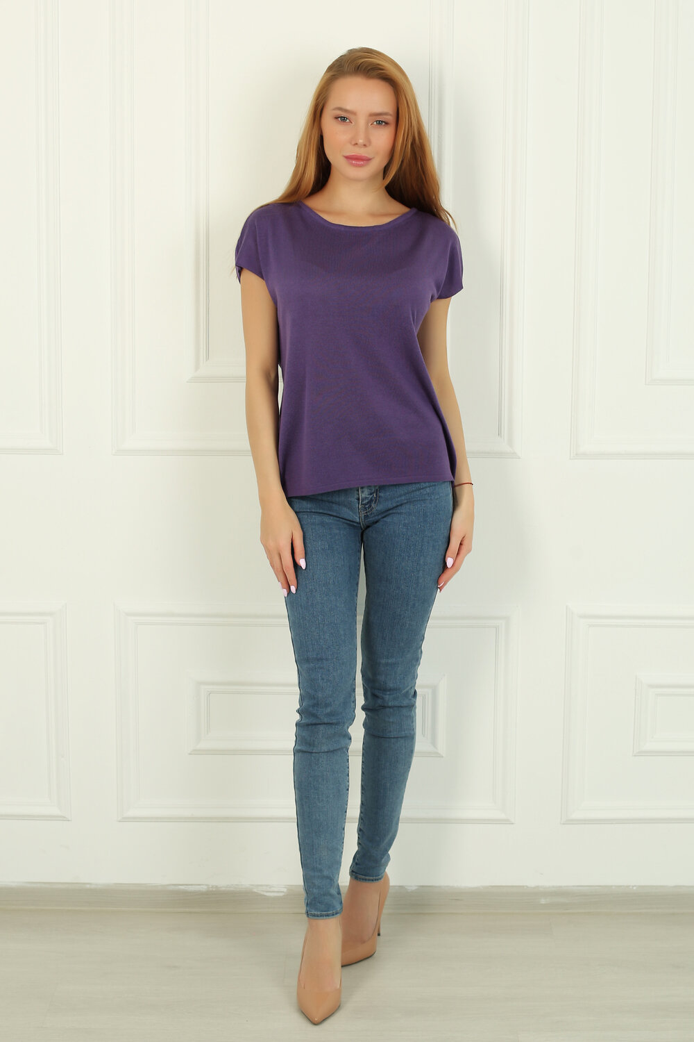 ст. цена850руб.! Lika Dress Джемпер 5889Фиолетовый