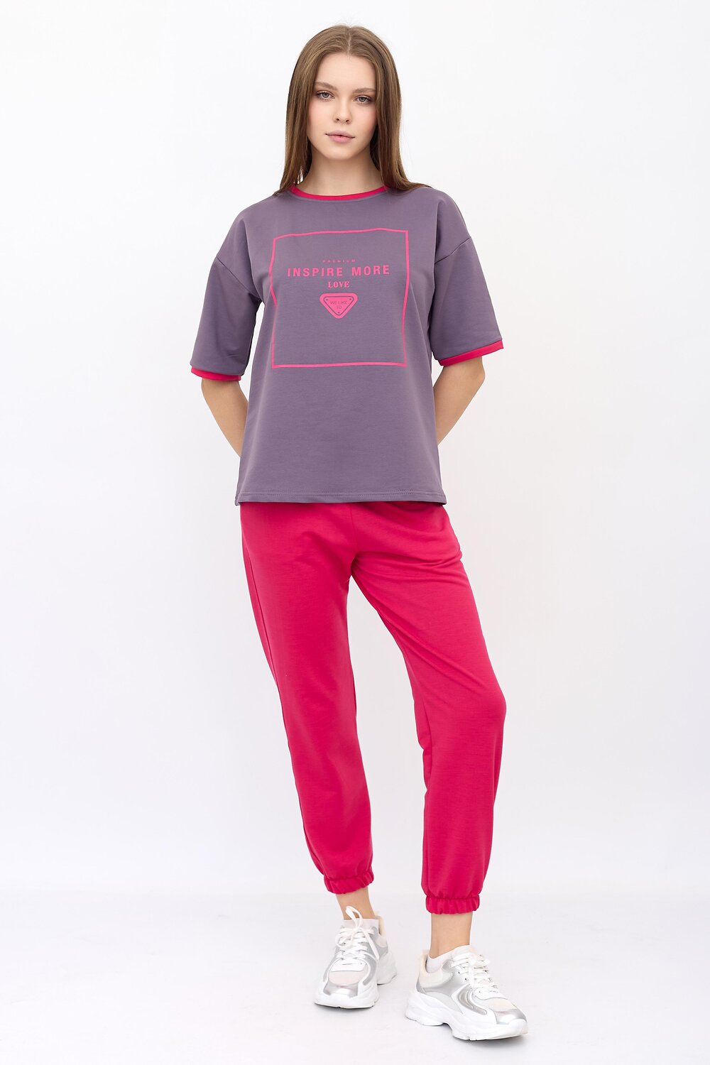 ст. цена1280руб.! Lika Dress Костюм 8843фуксия/фиолетовый