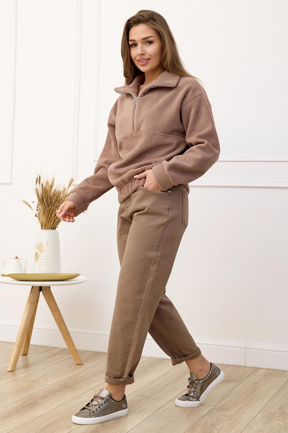 ст. цена1480руб.! Lika Dress Толстовка 9909Коричневый