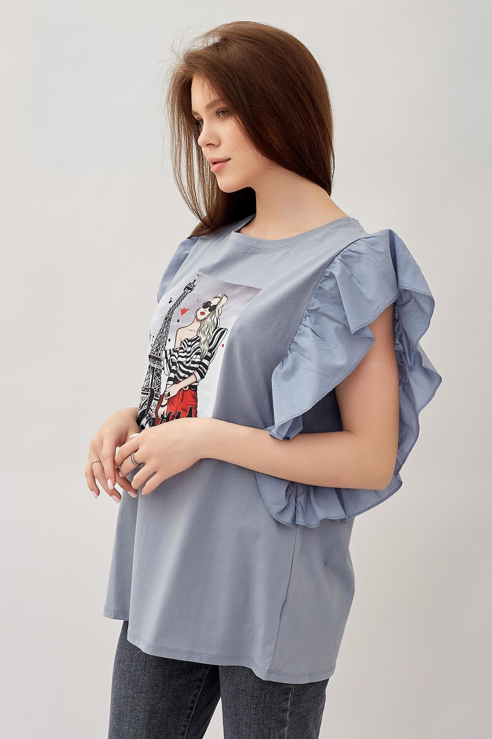 ст. цена720руб.! Lika Dress Футболка 8603Серый