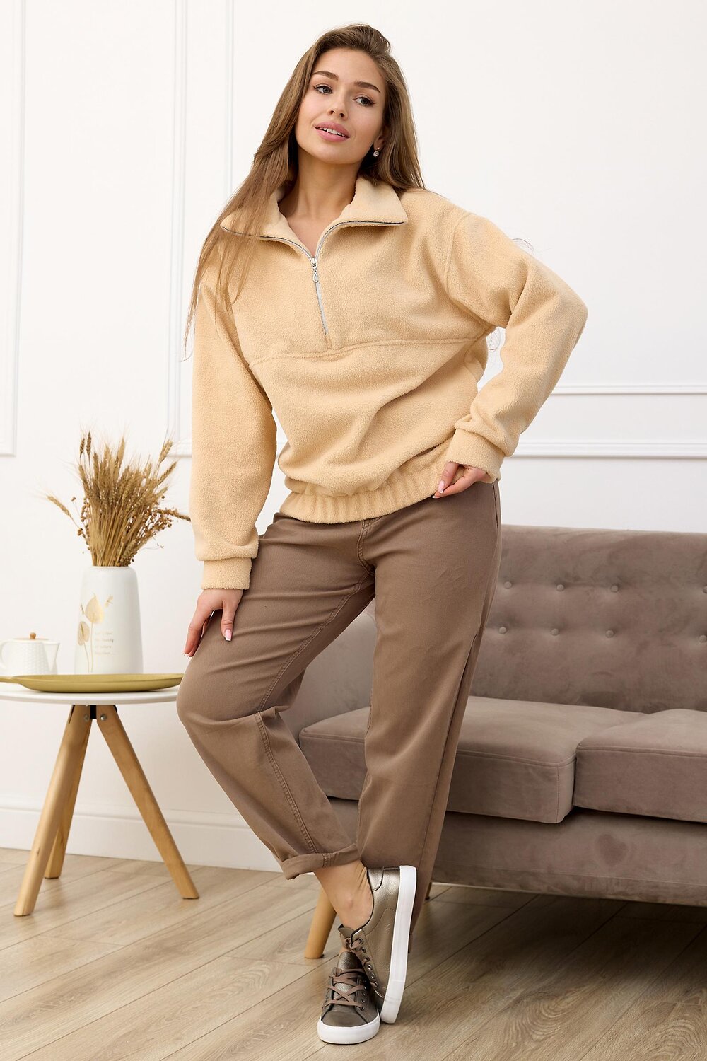 ст. цена1480руб.! Lika Dress Толстовка 9910Бежевый