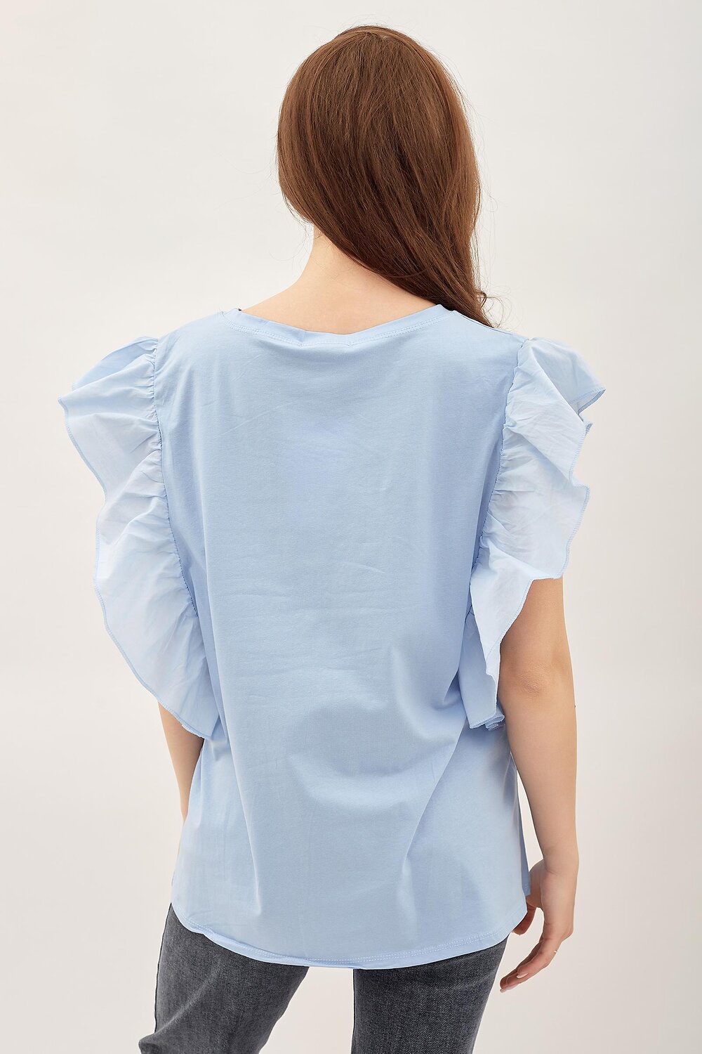 ст. цена720руб.! Lika Dress Футболка 8595Голубой