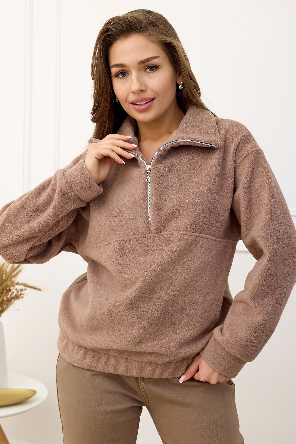 ст. цена1480руб.! Lika Dress Толстовка 9909Коричневый