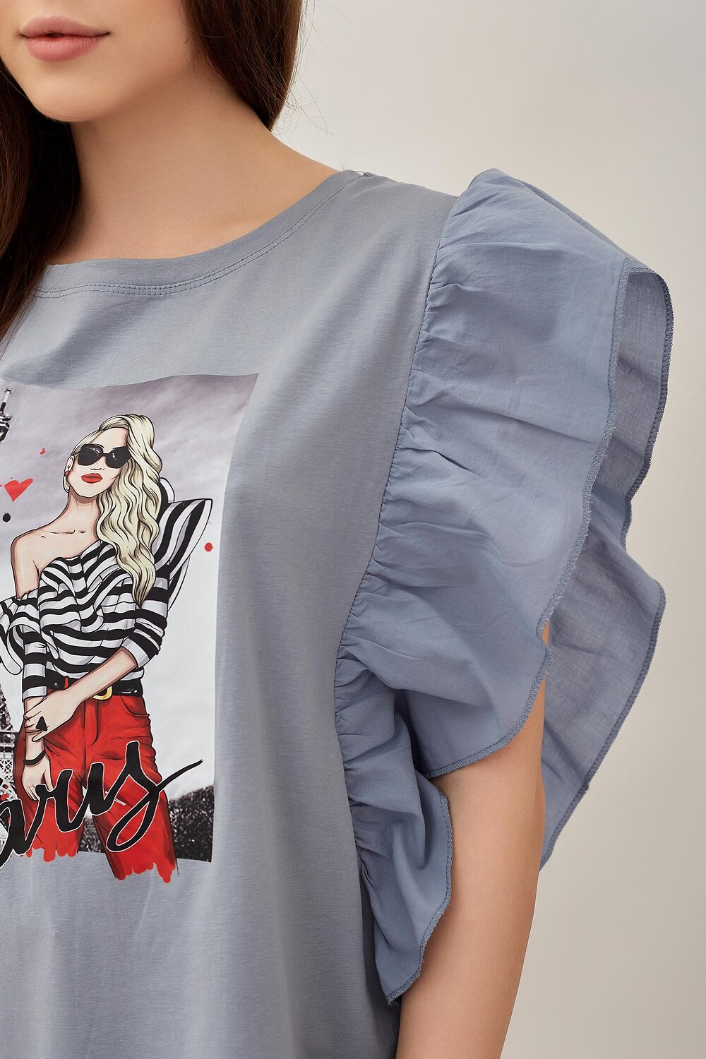 ст. цена720руб.! Lika Dress Футболка 8603Серый