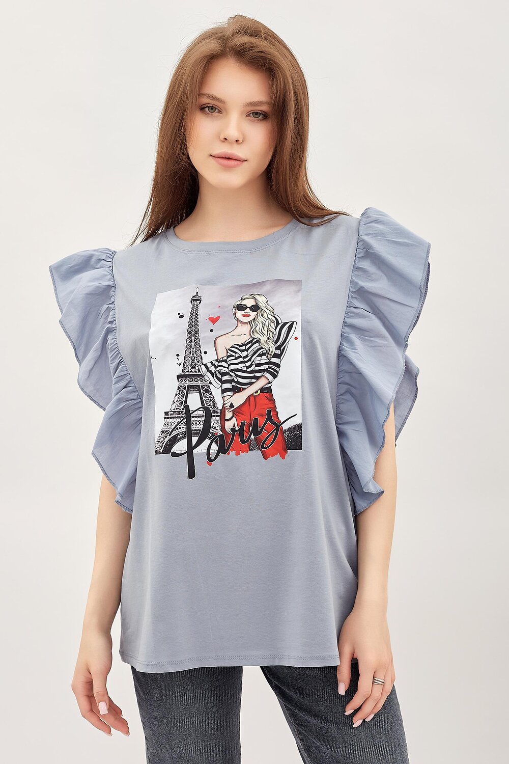 ст. цена720руб.! Lika Dress Футболка 8603Серый