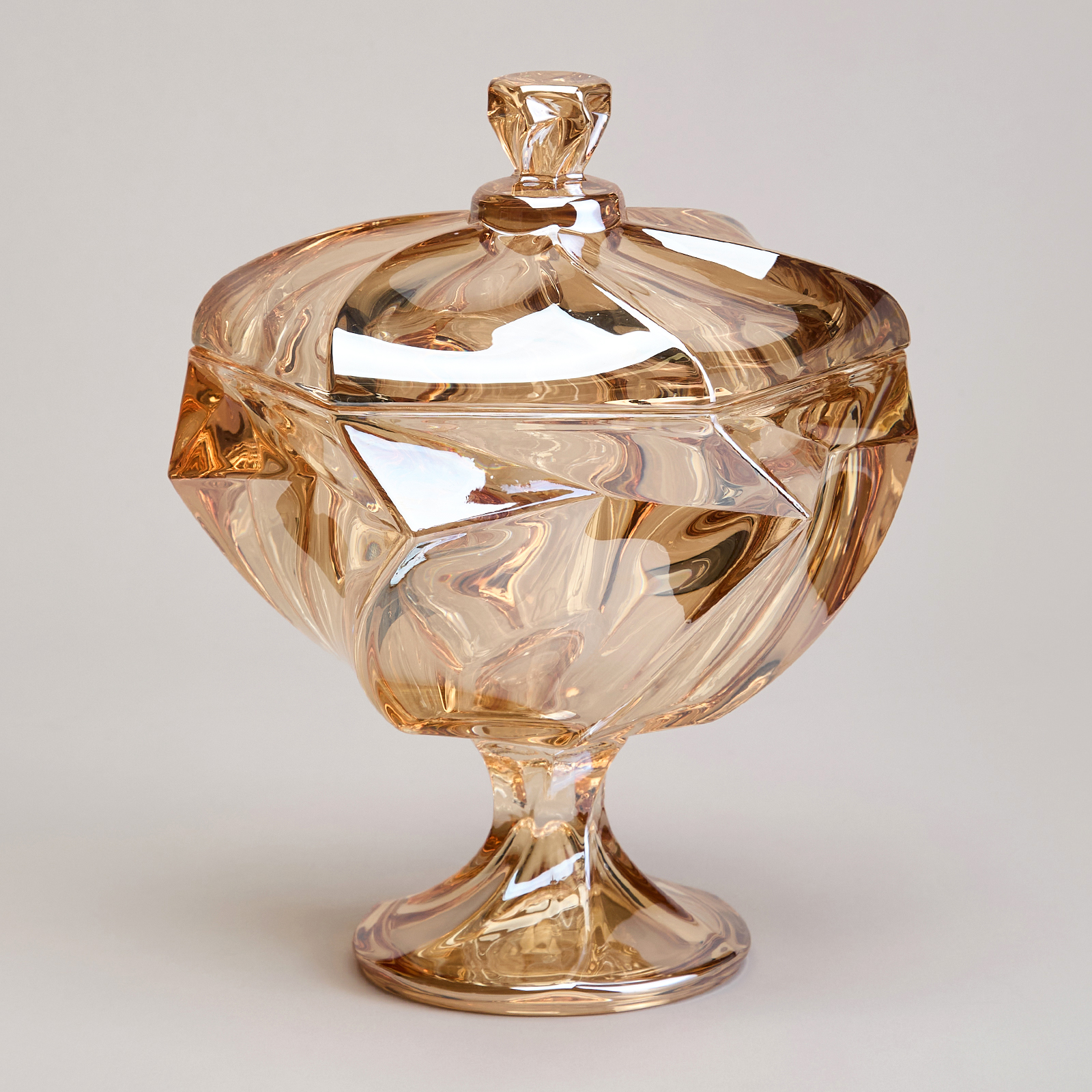 БЛЮДО С КРЫШКОЙ НА НОЖКЕ